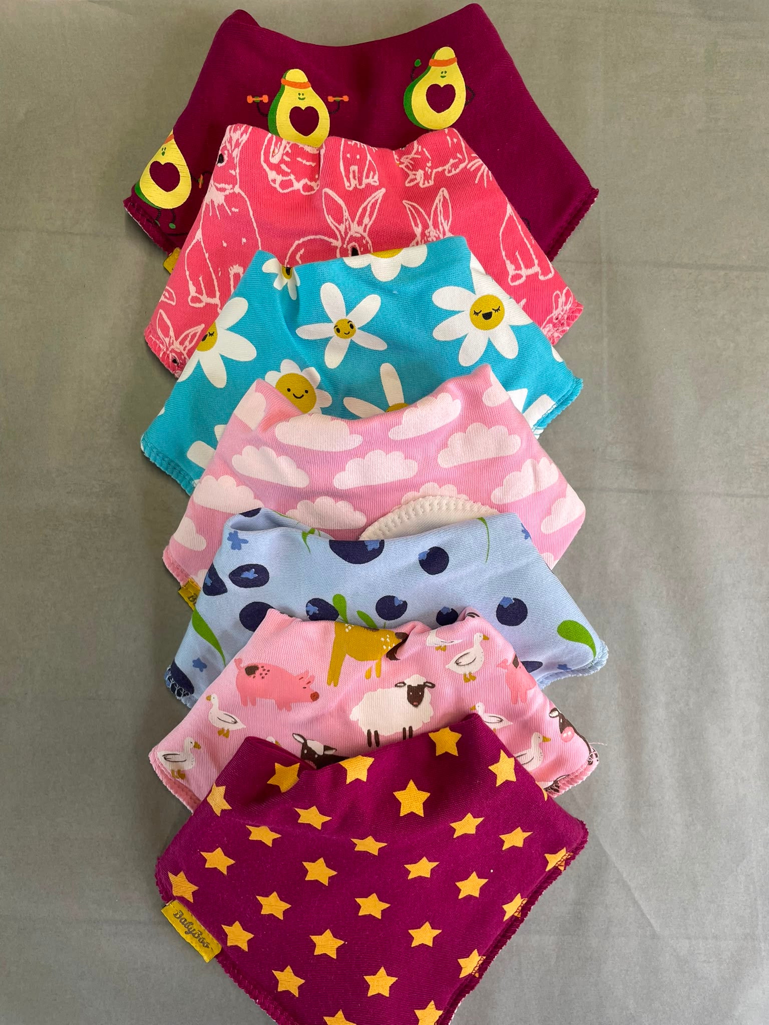 A week of bibs - for little girls