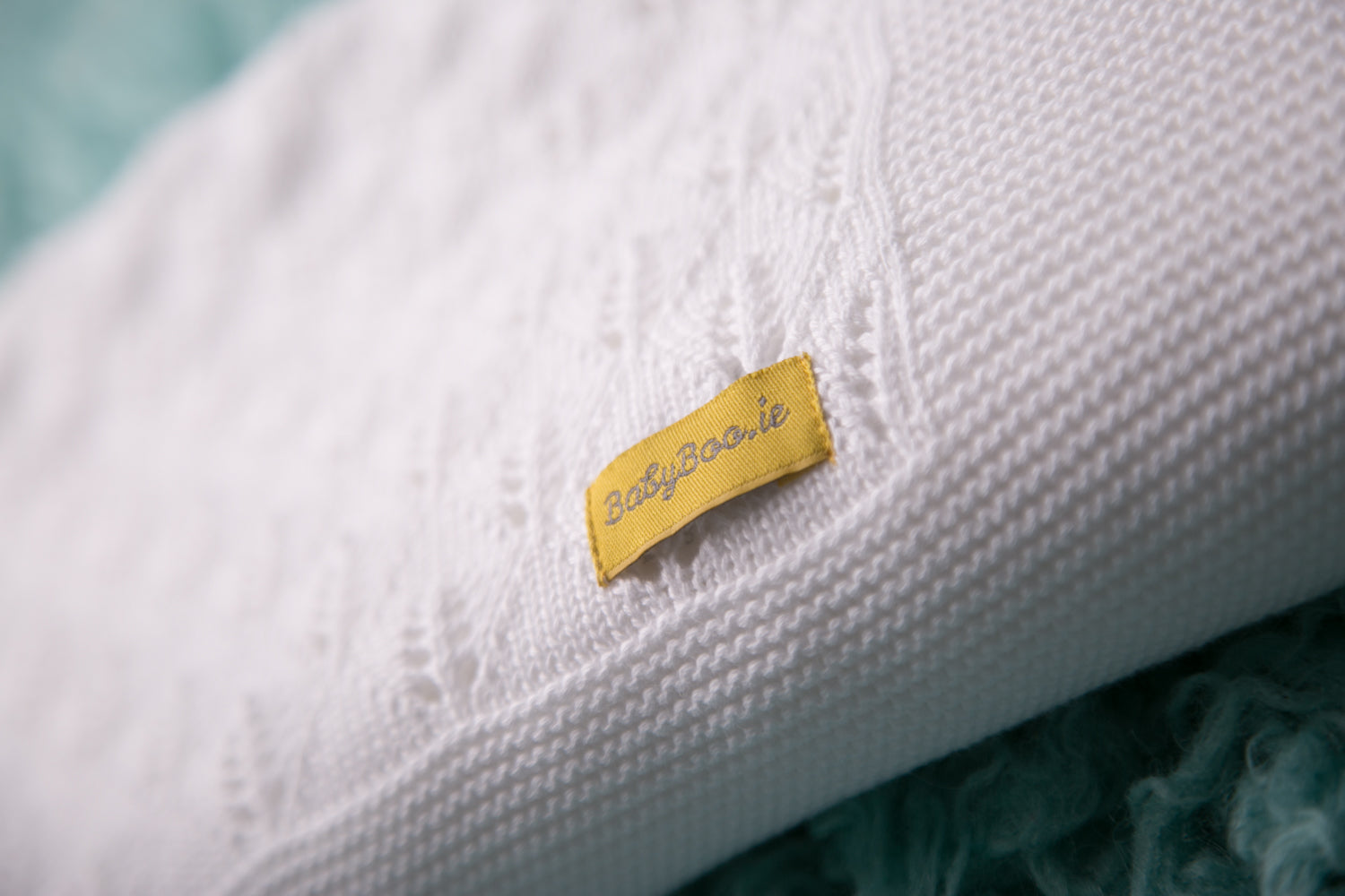 Organic cotton delicate white BlankieBoo