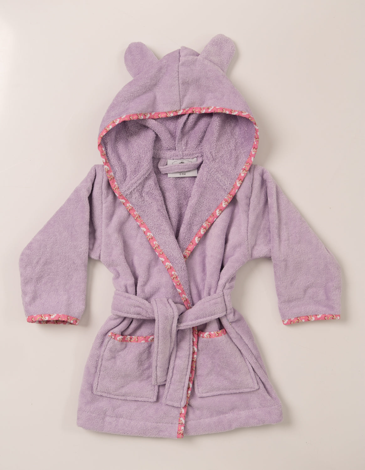 Lilac unicorns organic cotton CozyBoo robe