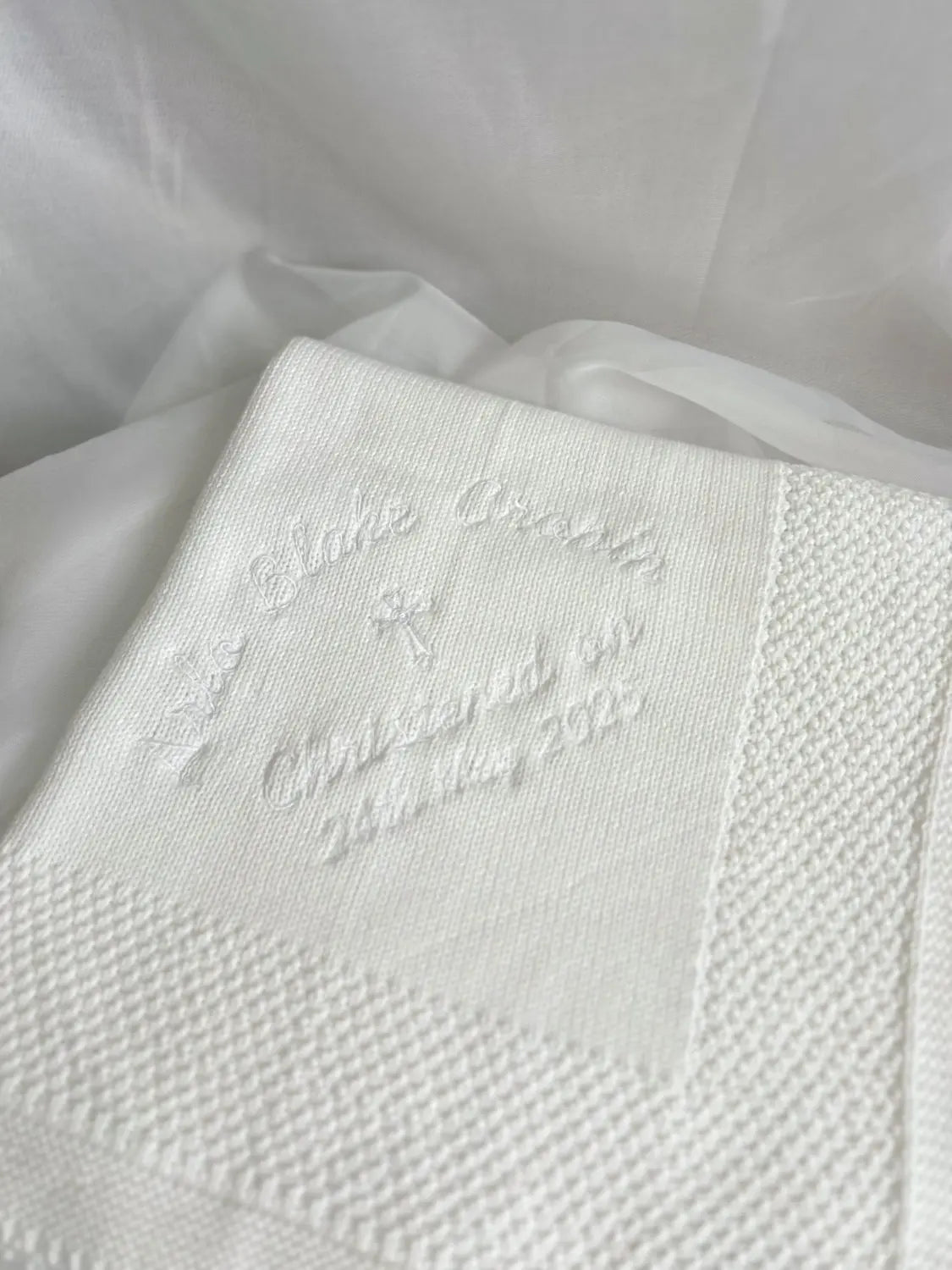 Christening Day Organic Cotton BlankieBoo Blanket