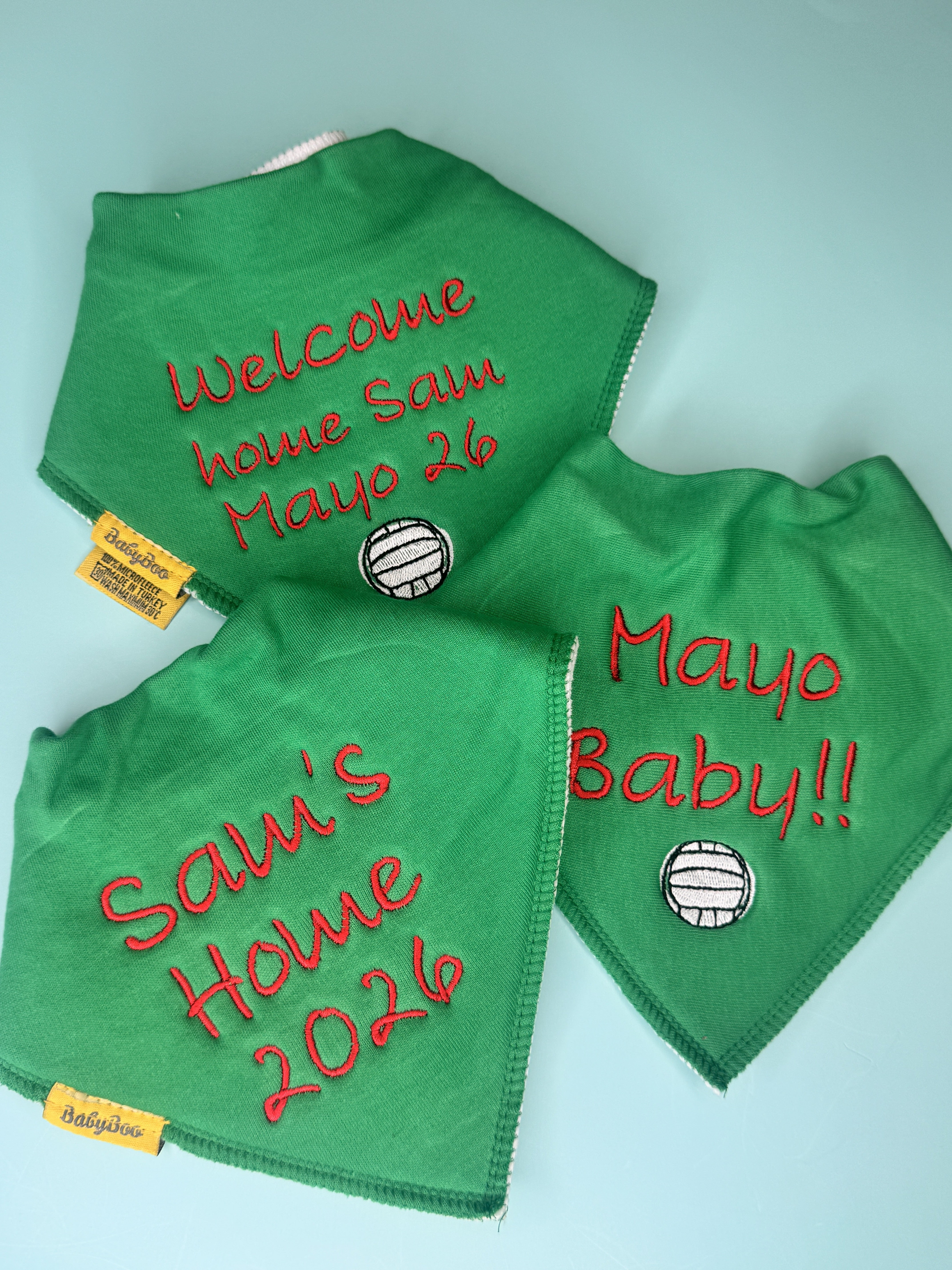 Welcome Home Sam Organic Cotton DribbleBoo bandana bib
