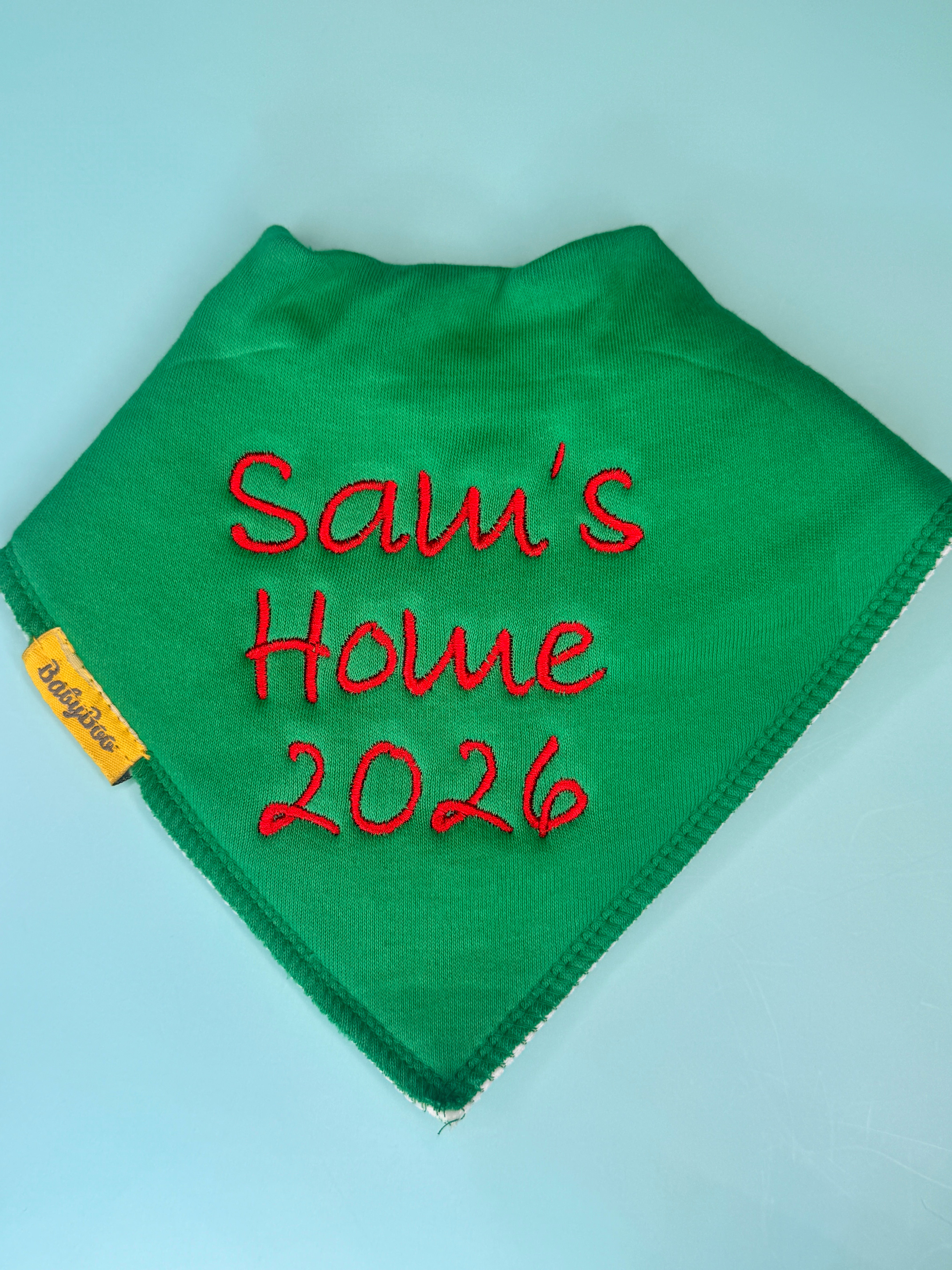 Sam's Home Organic Cotton DribbleBoo bandana bib