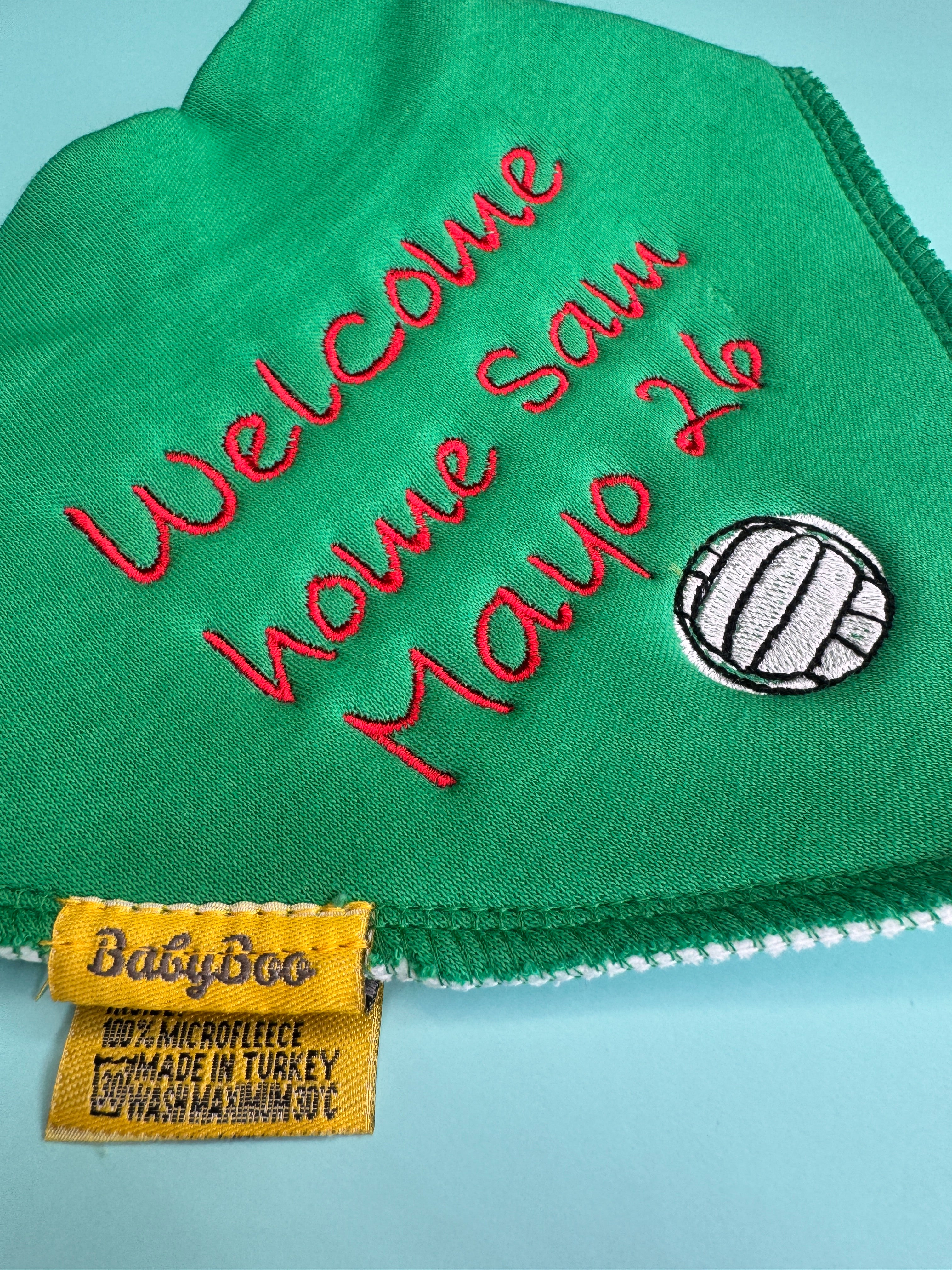 Welcome Home Sam Organic Cotton DribbleBoo bandana bib