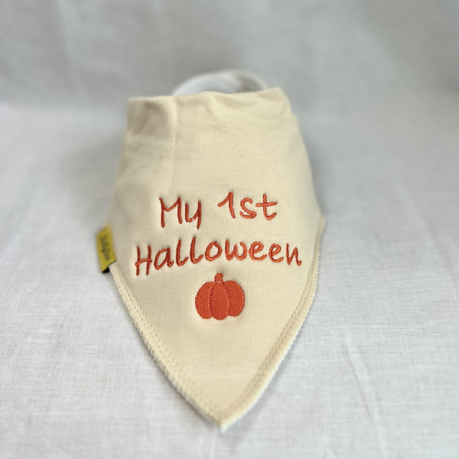 My 1st Halloween organic cotton bandana bib