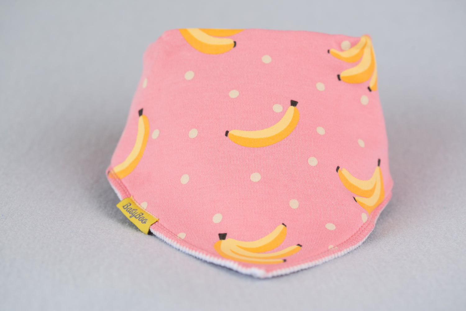 Peachy bananas Organic Cotton DribbleBoo Bandana bib