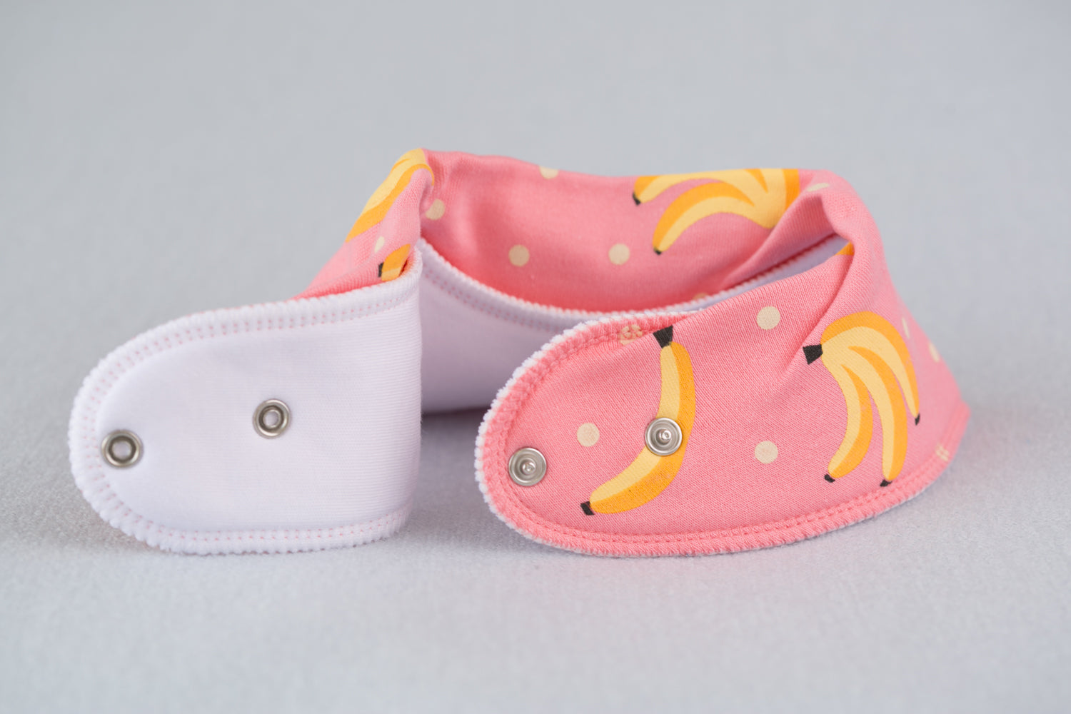 Peachy bananas Organic Cotton DribbleBoo Bandana bib