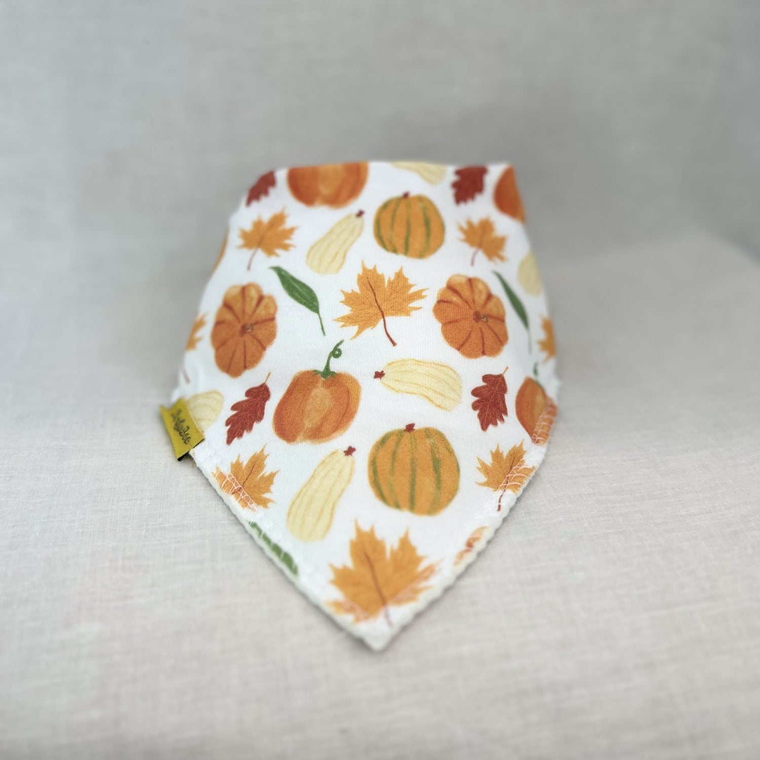 Autumn vibes organic cotton DribbleBoo bandana bib
