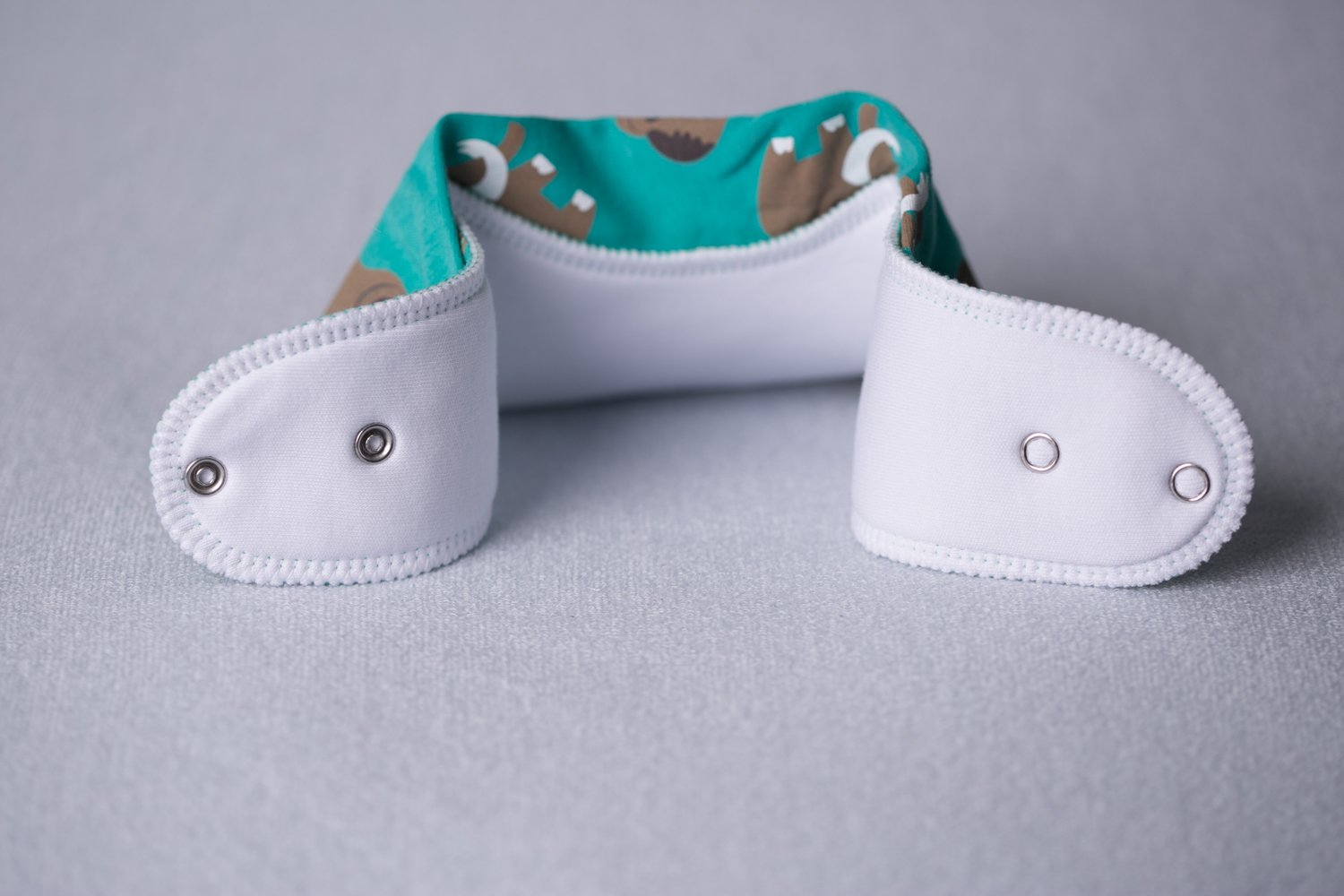 Marty the Mammoth organic cotton DribbleBoo bandana bib