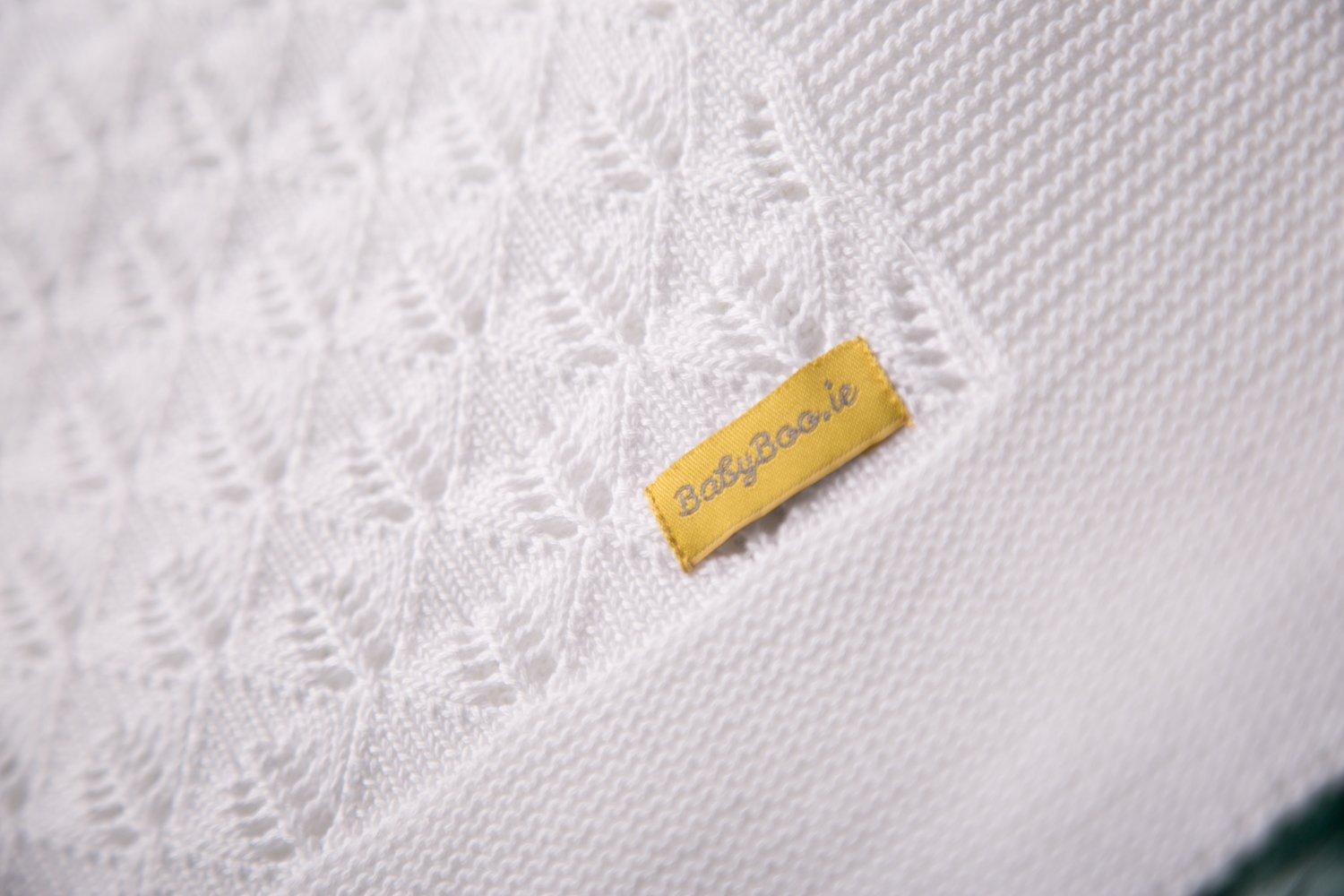 Organic cotton delicate white BlankieBoo