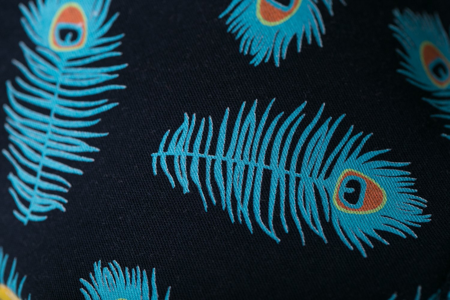 Proud as a peacock organic cotton DribbleBoo bandana bib