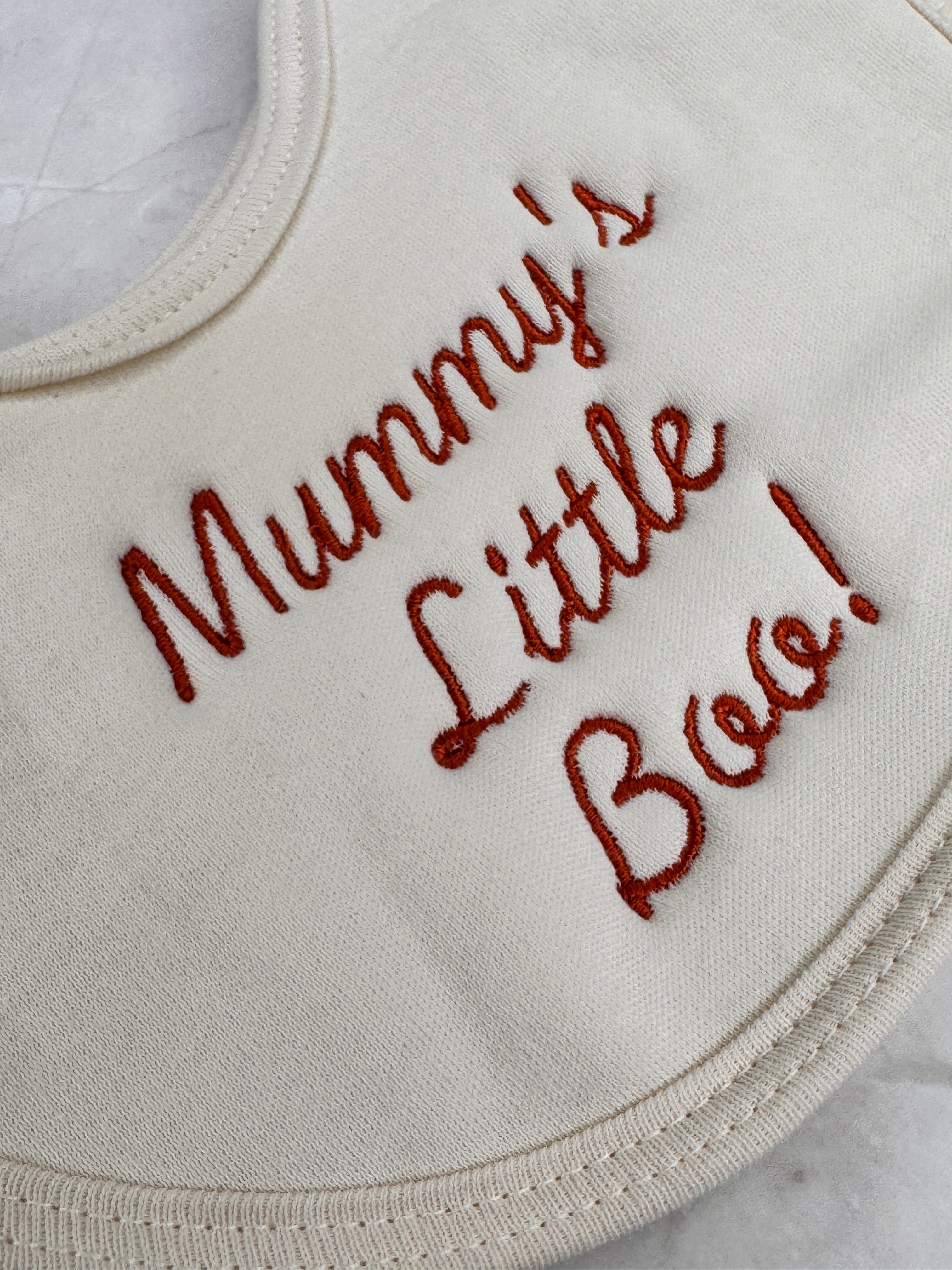 Little Boo organic cotton LittleBoo newborn bib