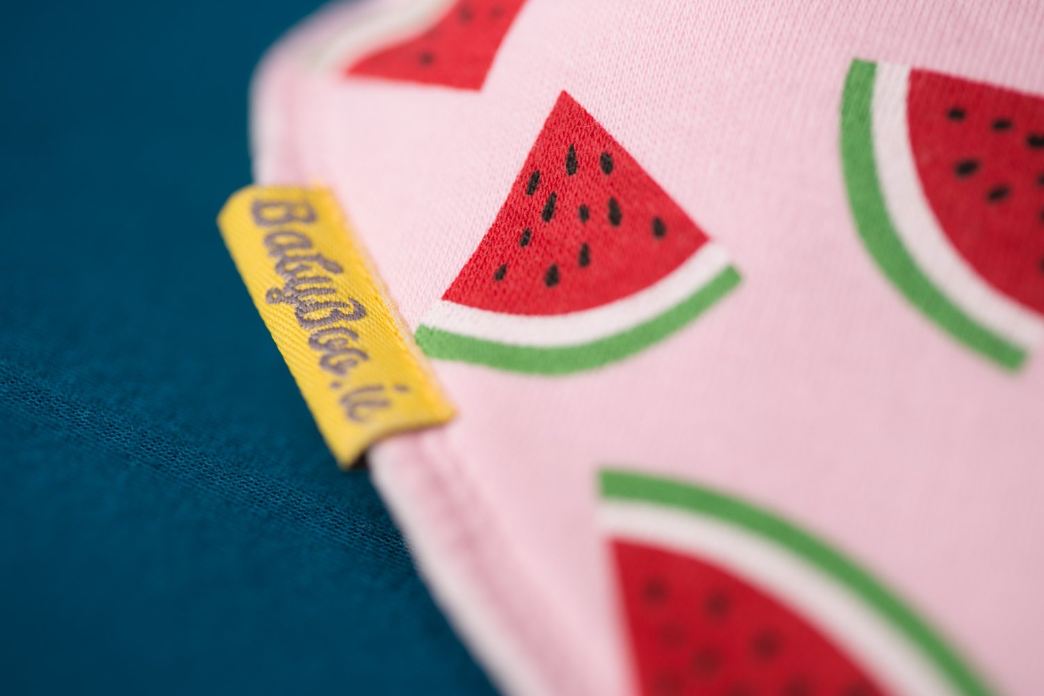 Summer watermelons organic cotton DribbleBoo bandana bib