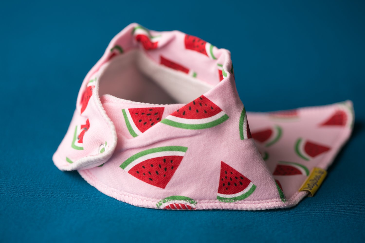 Summer watermelons organic cotton DribbleBoo bandana bib