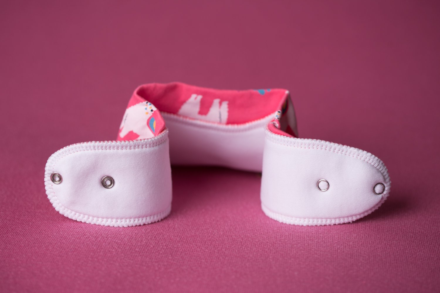 Pink Llamas Organic Cotton DribbleBoo bandana bib