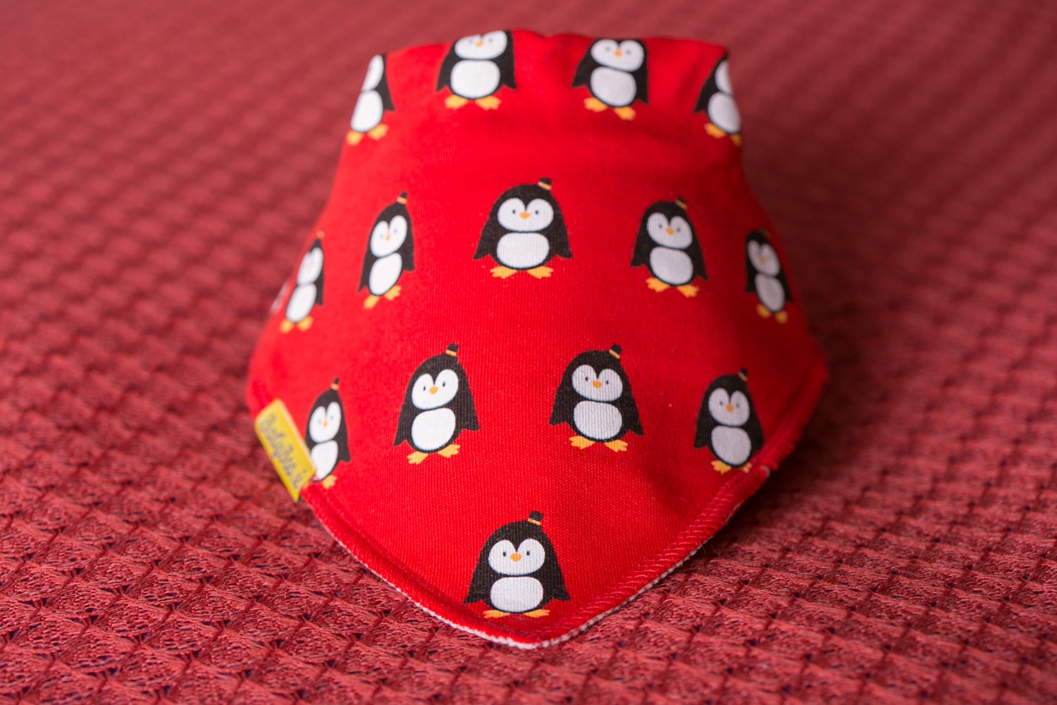 Pingu Penguins organic cotton DribbleBoo bandana bib