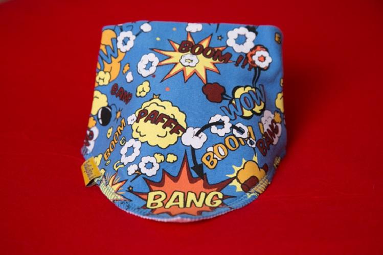 Superhero to the rescue organic cotton DribbleBoo bandana bib