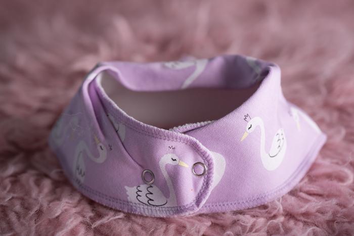 Swan princesses organic cotton DribbleBoo bandana bib