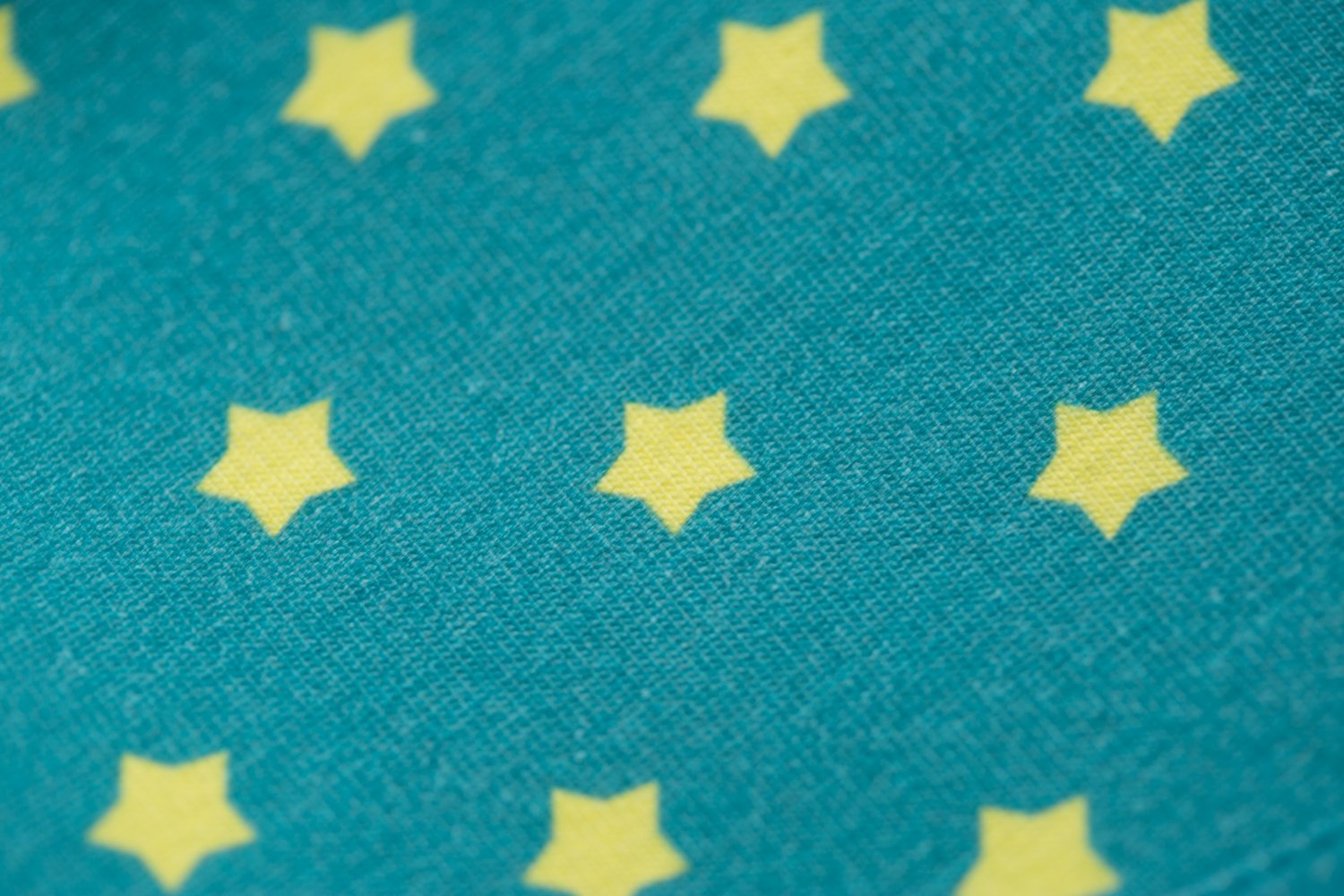 Teal and sunshine stars organic cotton LittleBoo baby bib
