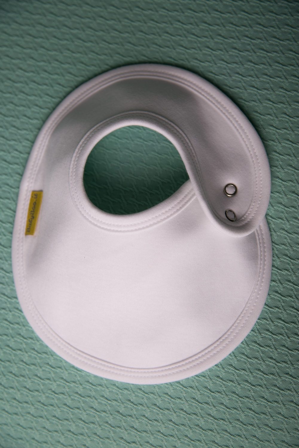 Just white organic cotton LittleBoo baby bib