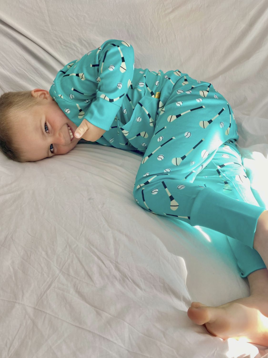 Teal GAA fan organic cotton loungewear set