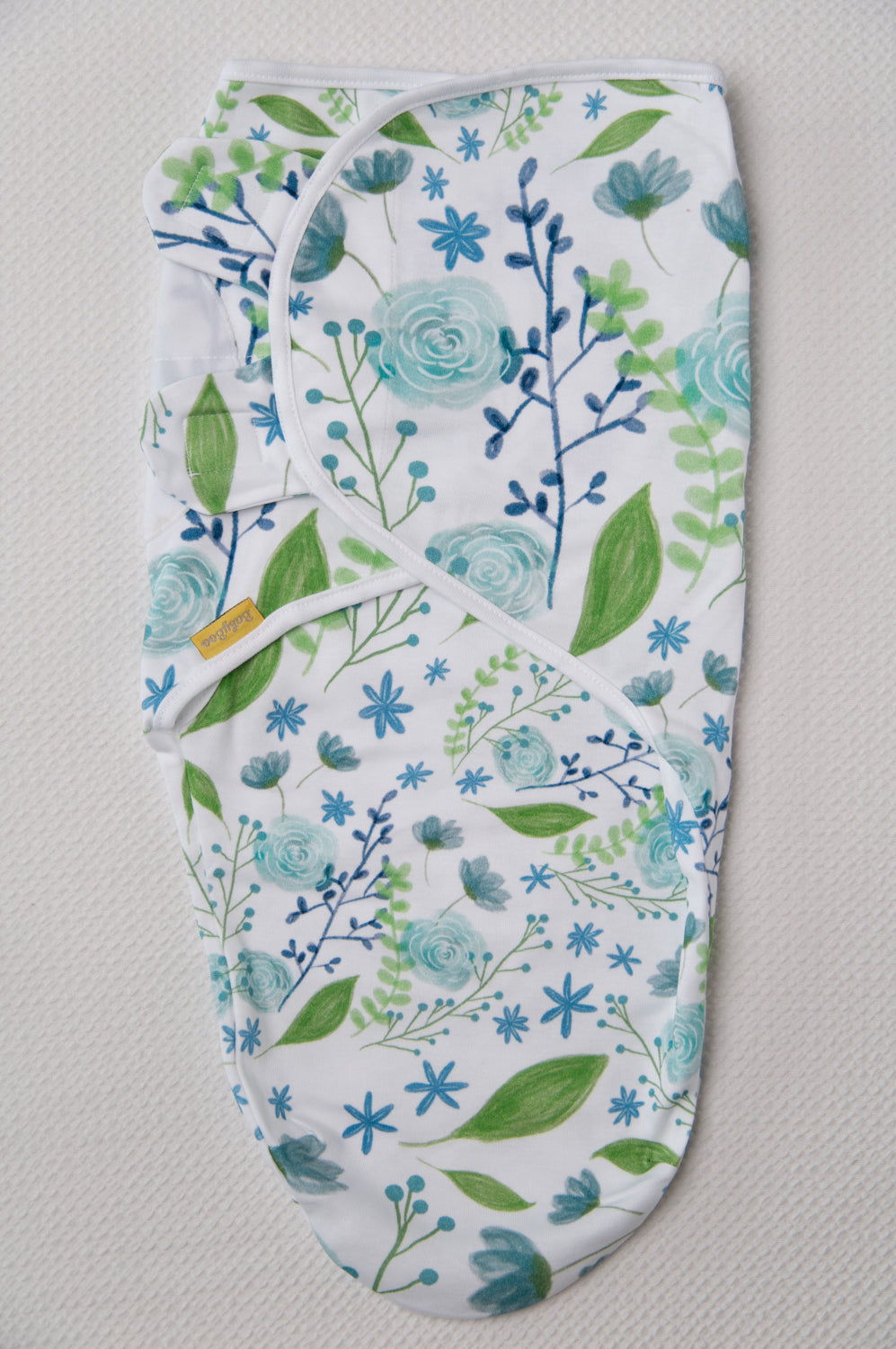 Watercolour flowers organic cotton SwaddleBoo