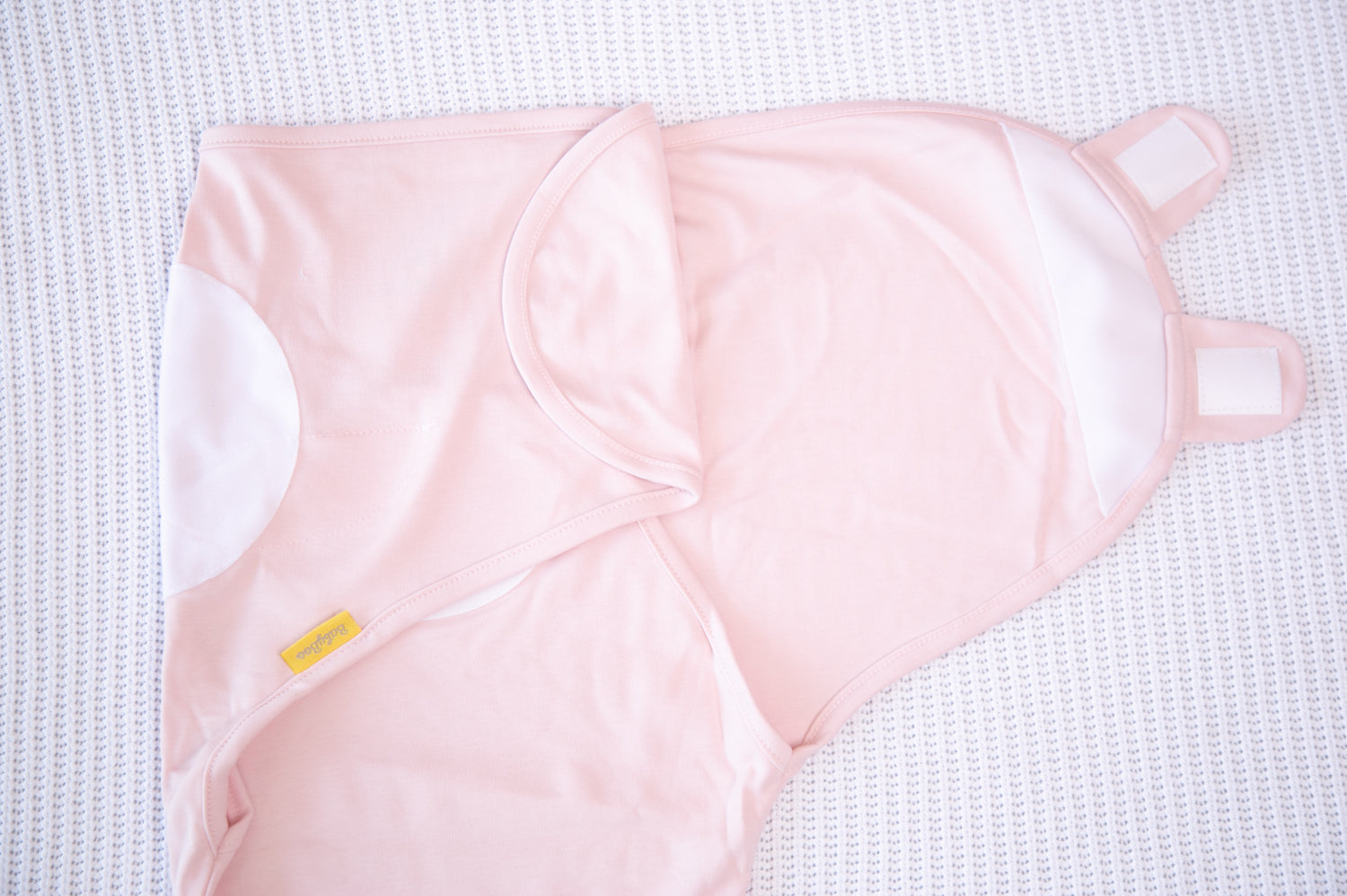 Personalised Baby pink organic cotton SwaddleBoo