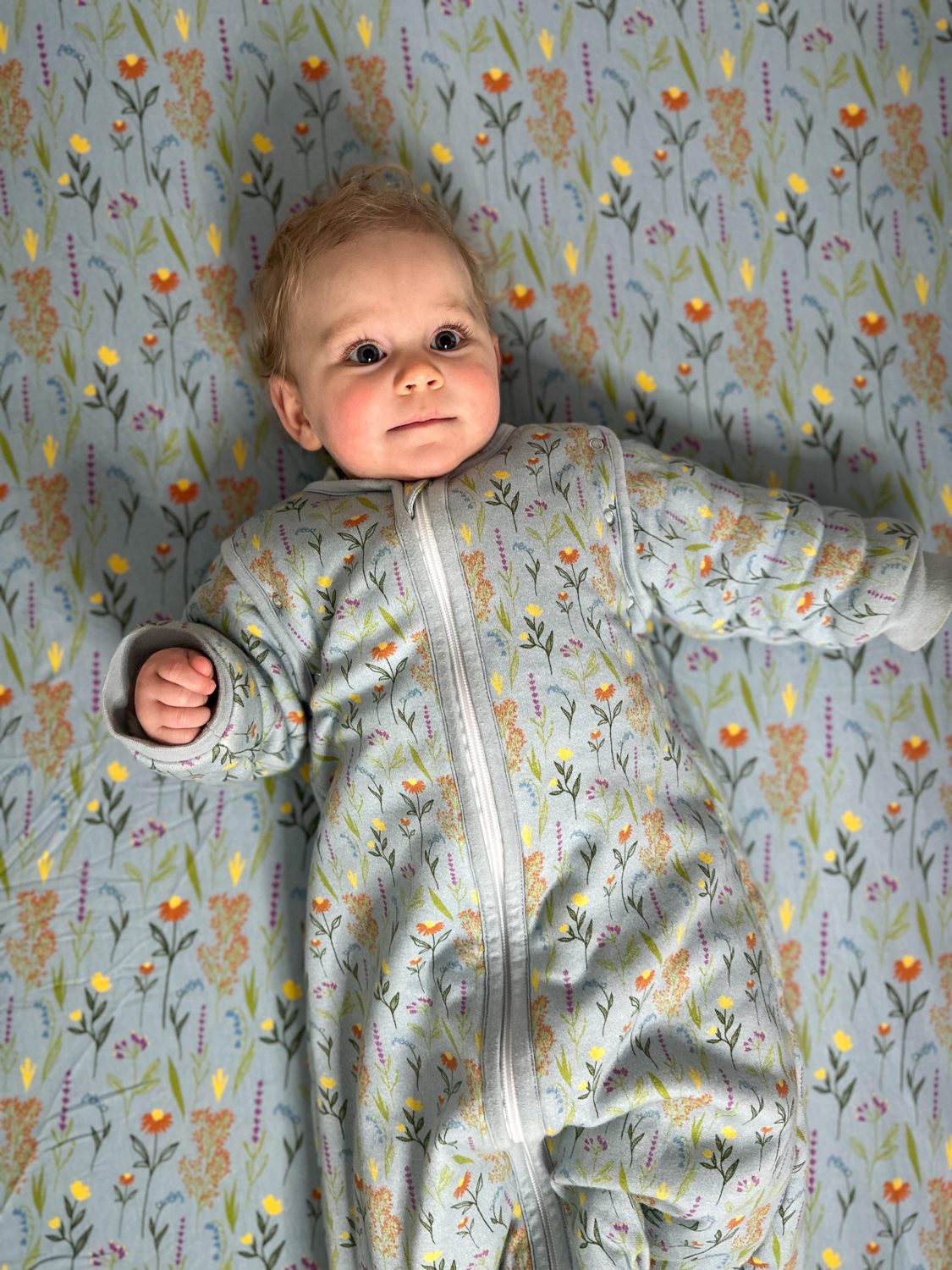 Wildflowers organic cotton BeddyBoo fitted sheet