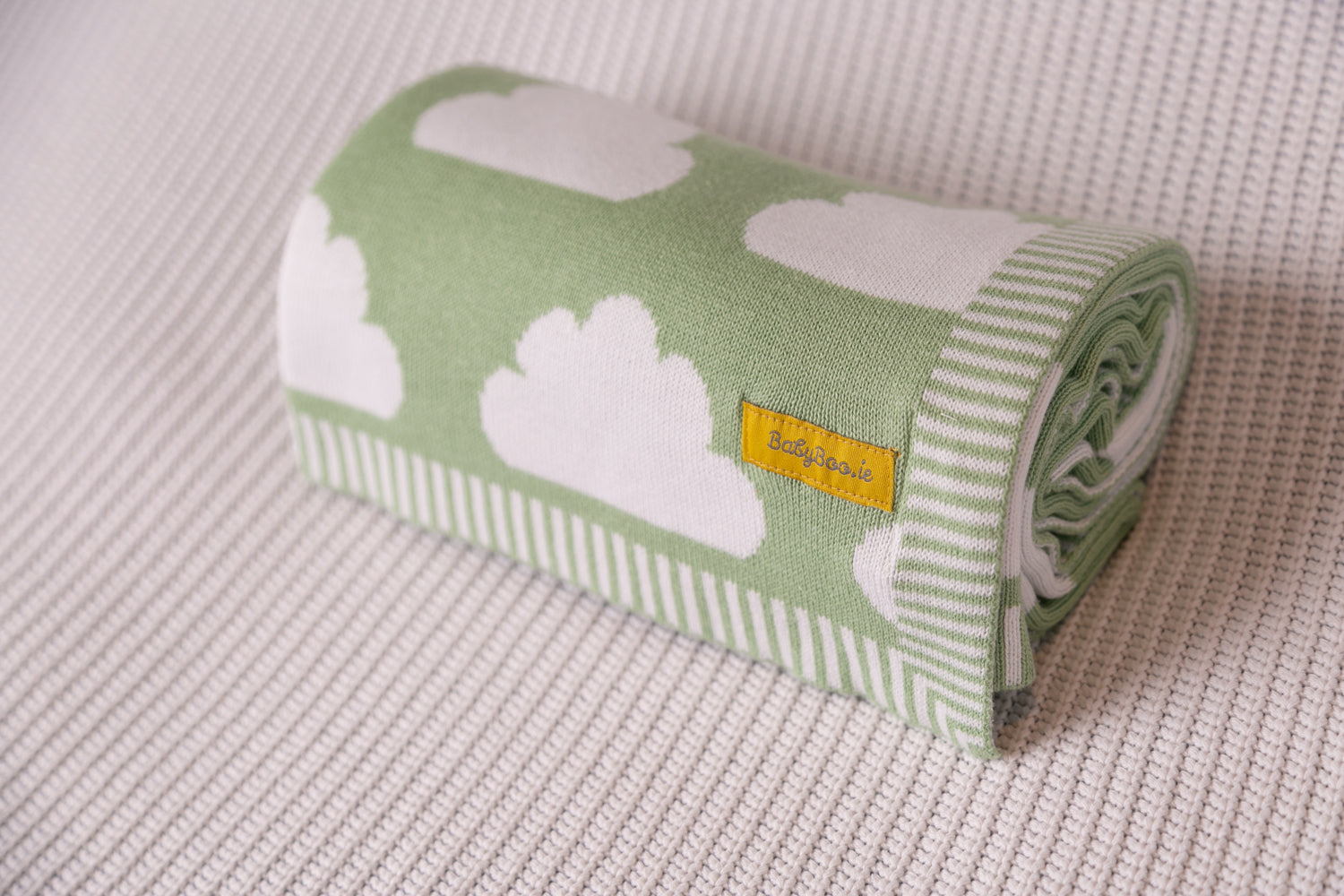 Organic cotton apple clouds BlankieBoo