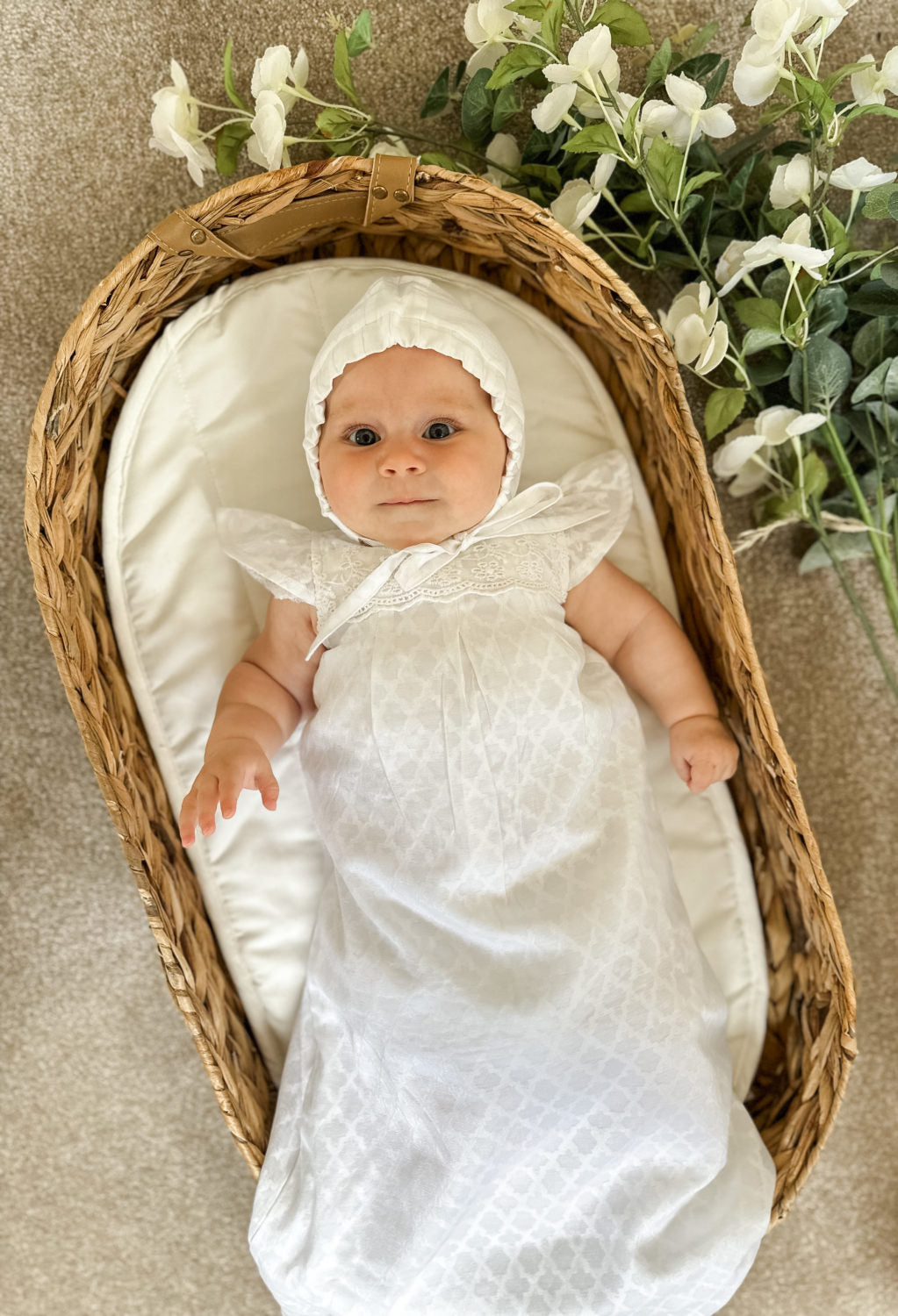Unisex lattice style bonnet - matches Éimear and Oisín