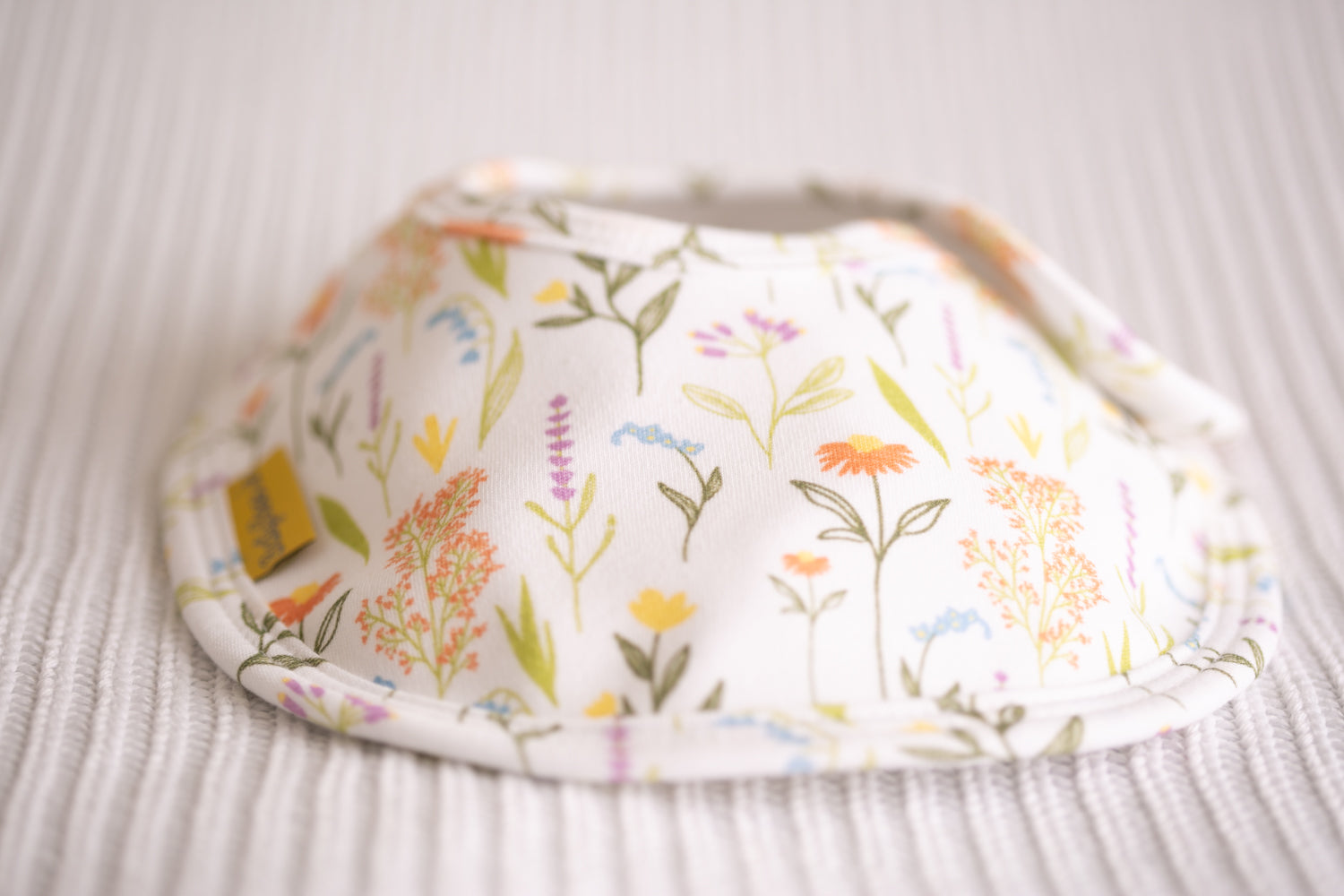 Wildflowers organic cotton LittleBoo baby bib