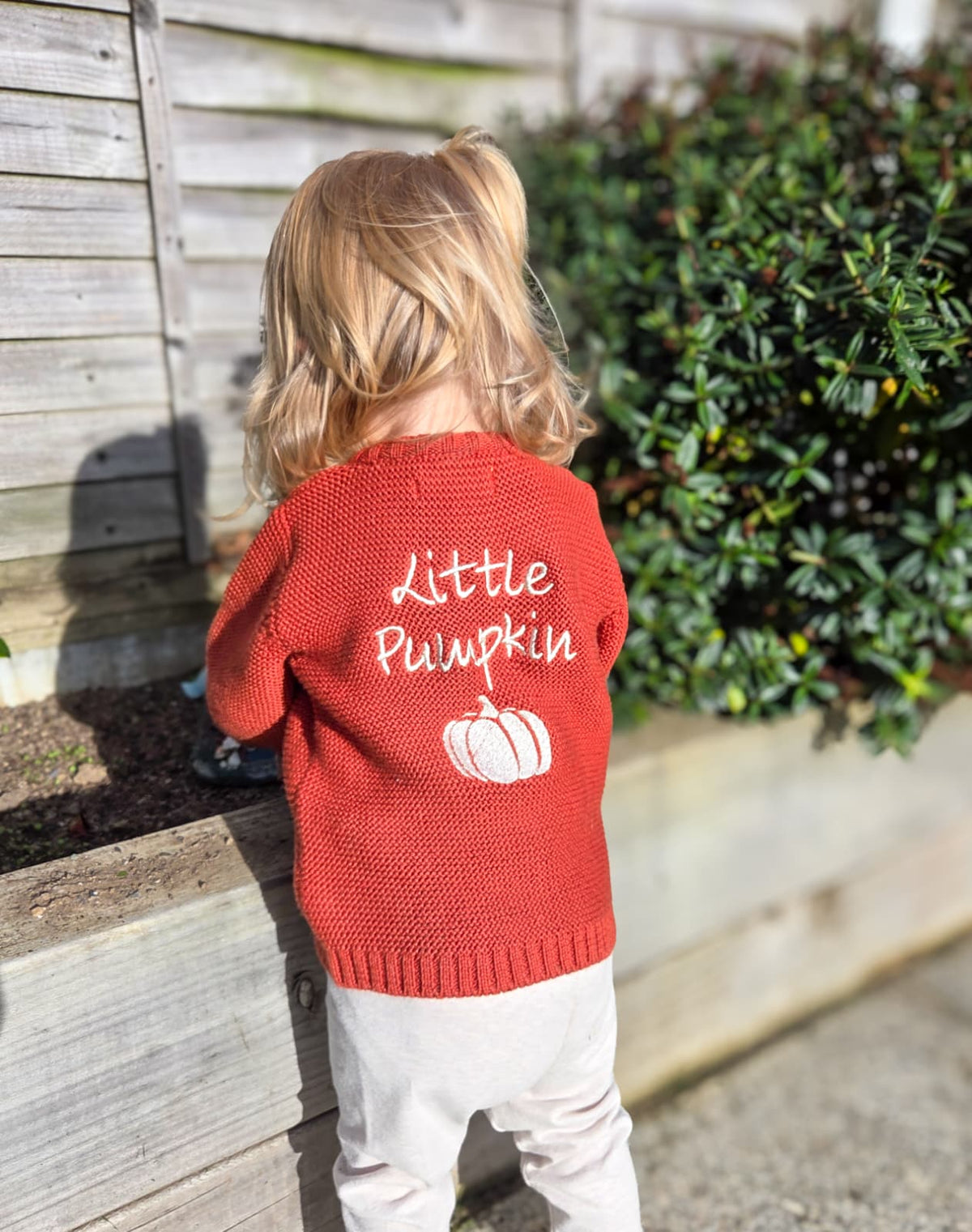 Little Pumpkin Organic Cotton Zipped Cardigan