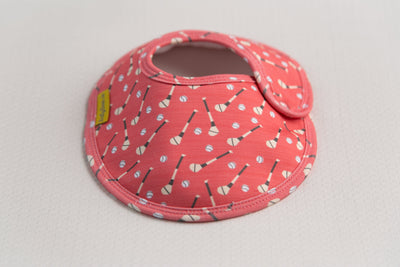 Red GAA organic cotton LittleBoo baby bib