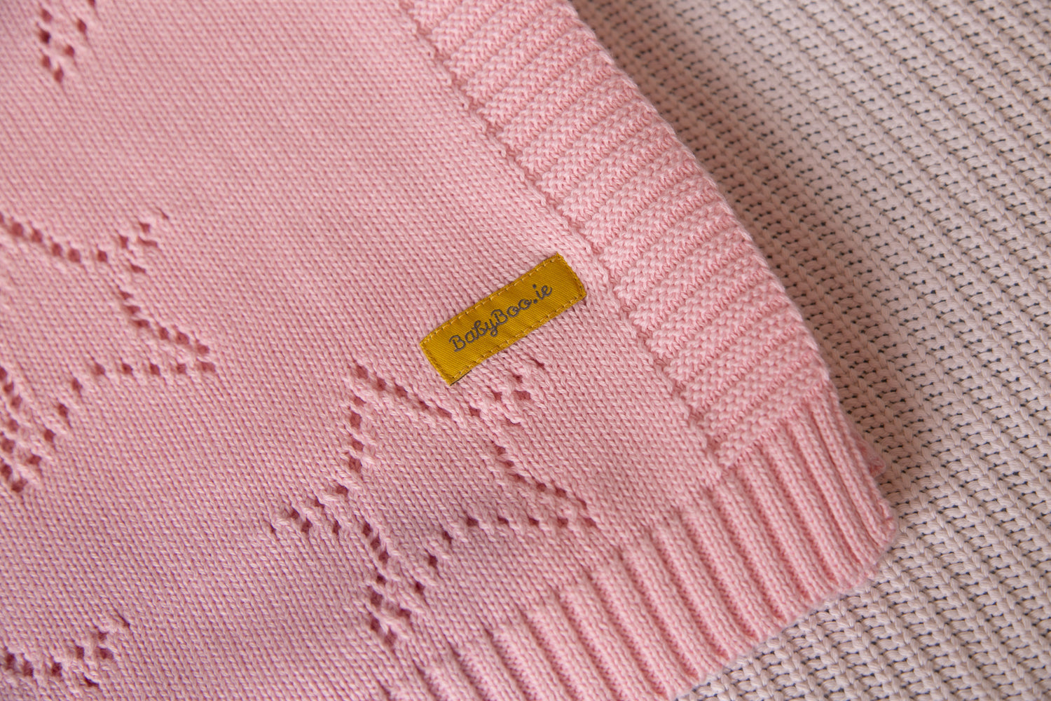 Pink organic cotton star style BlankieBoo