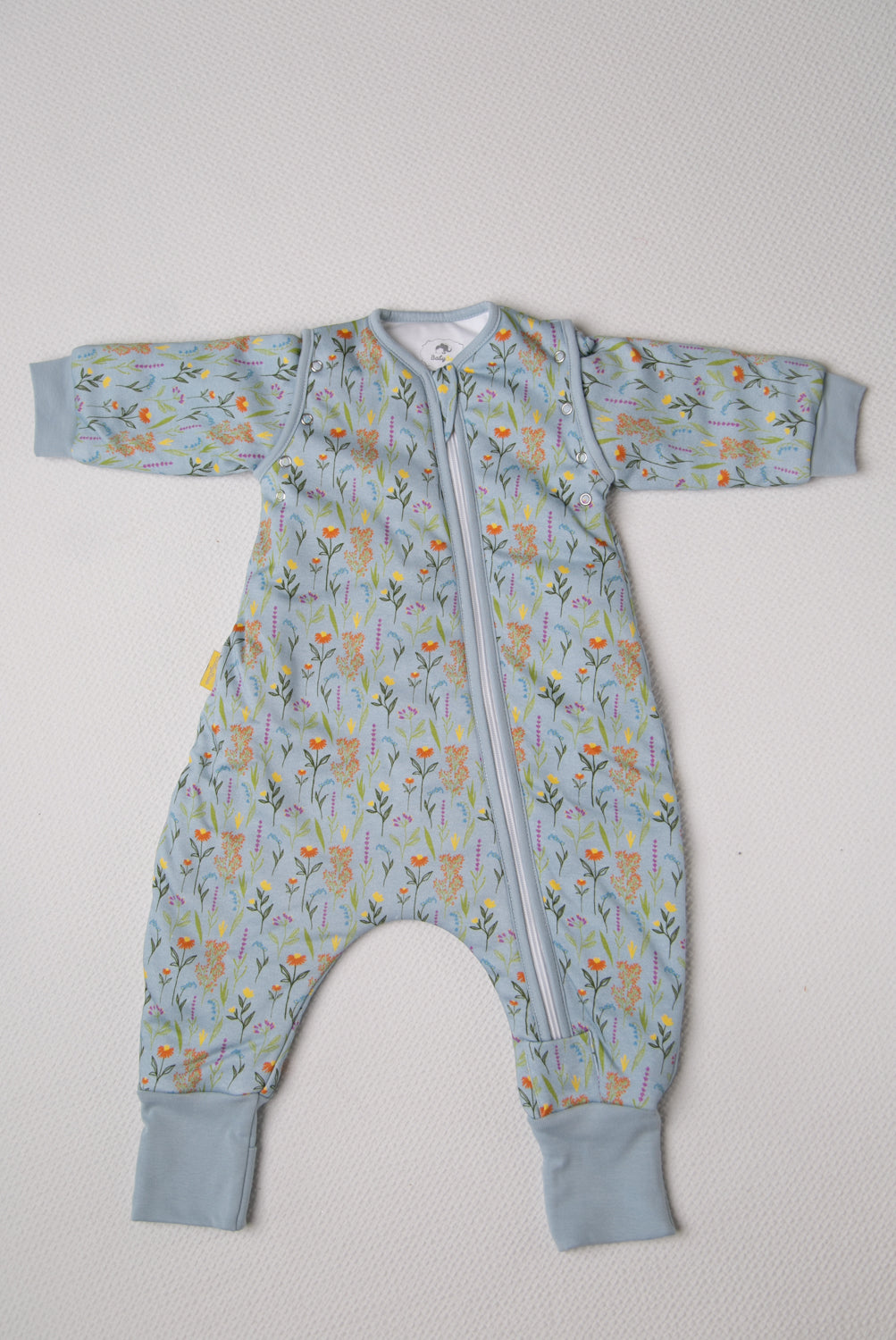 Wildflowers organic cotton SnuggleBoo sleepsuit (1 tog)