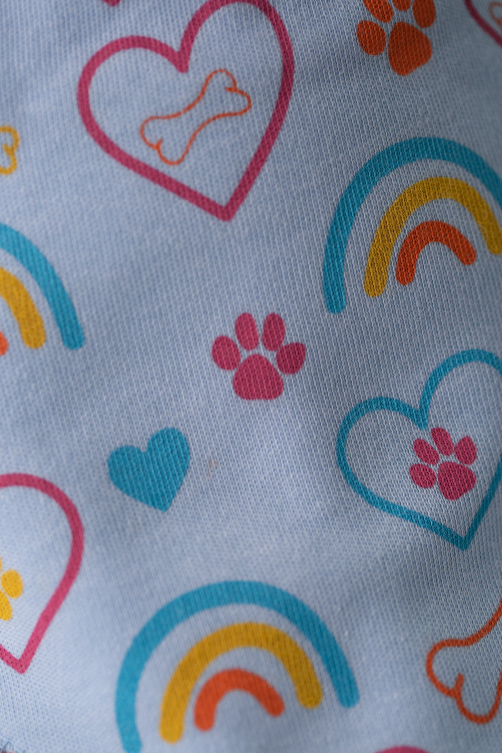 Puppy love organic cotton DribbleBoo bandana bib