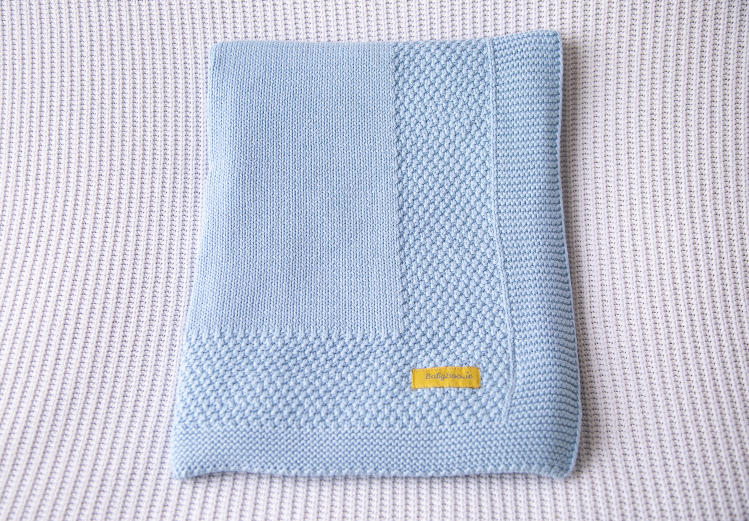 Organic cotton beautiful baby blue BlankieBoo