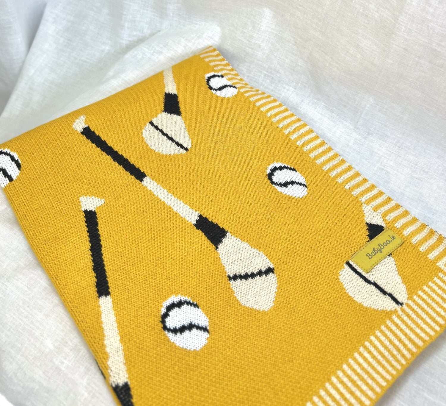 Yellow organic cotton GAA mad BlankieBoo