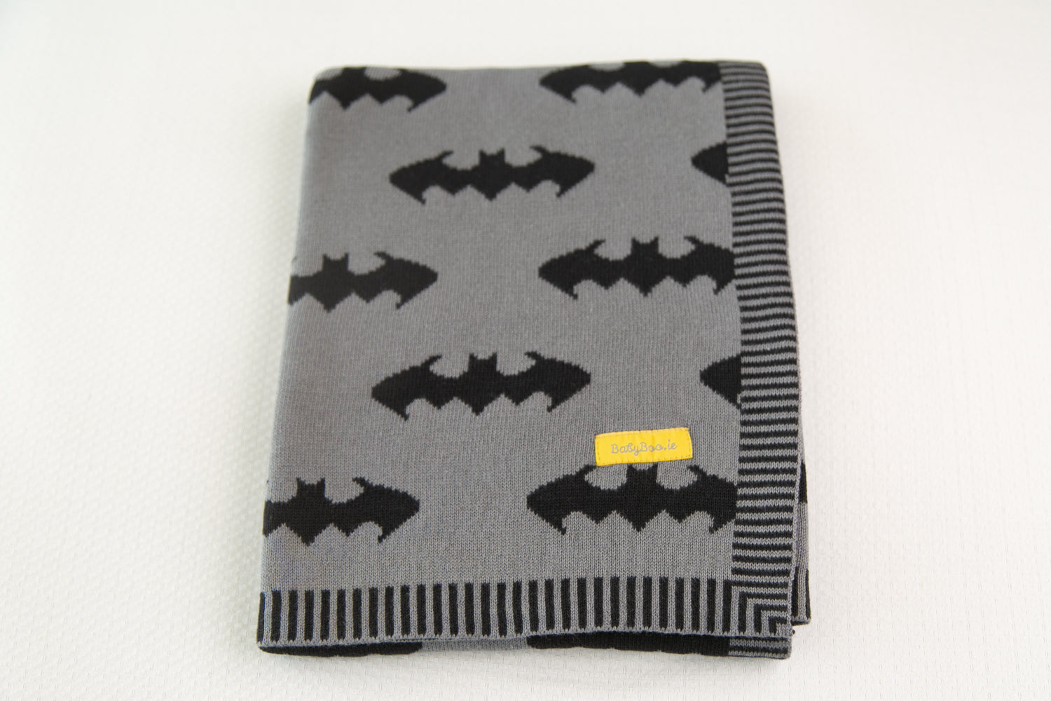 Organic cotton Grey Batman BlankieBoo