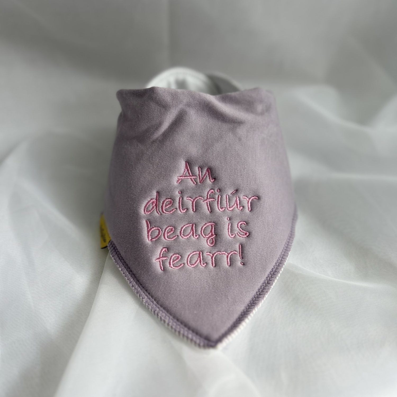 Best Little Sister in Irish organic cotton DribbleBoo bandana bib
