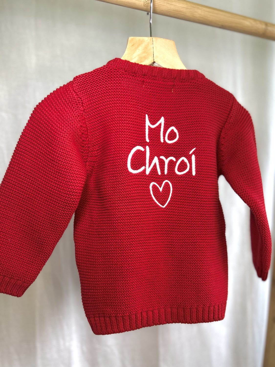 Mo Chroí organic cotton zipped cardigan