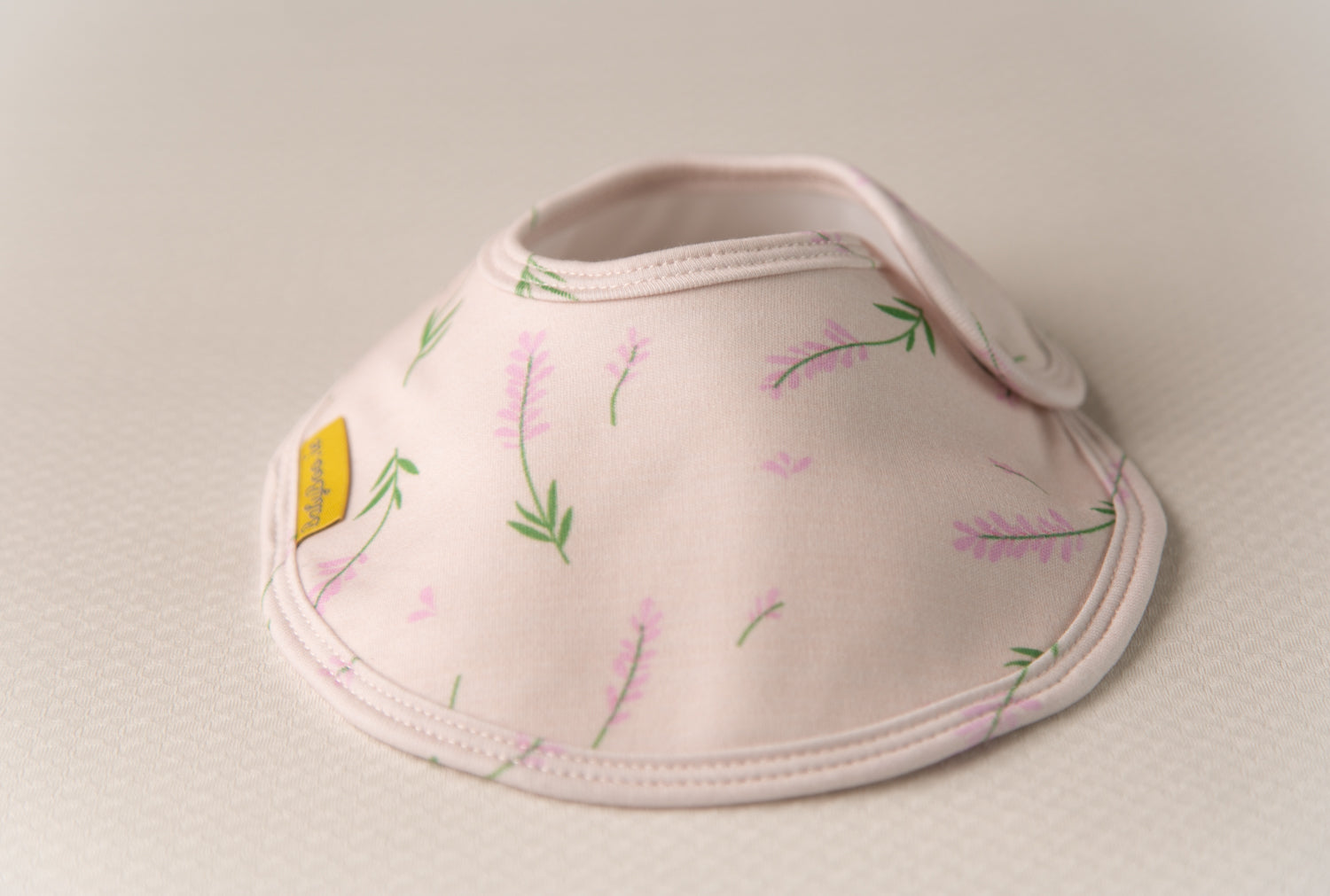 Dusty lavender organic cotton LittleBoo baby bib
