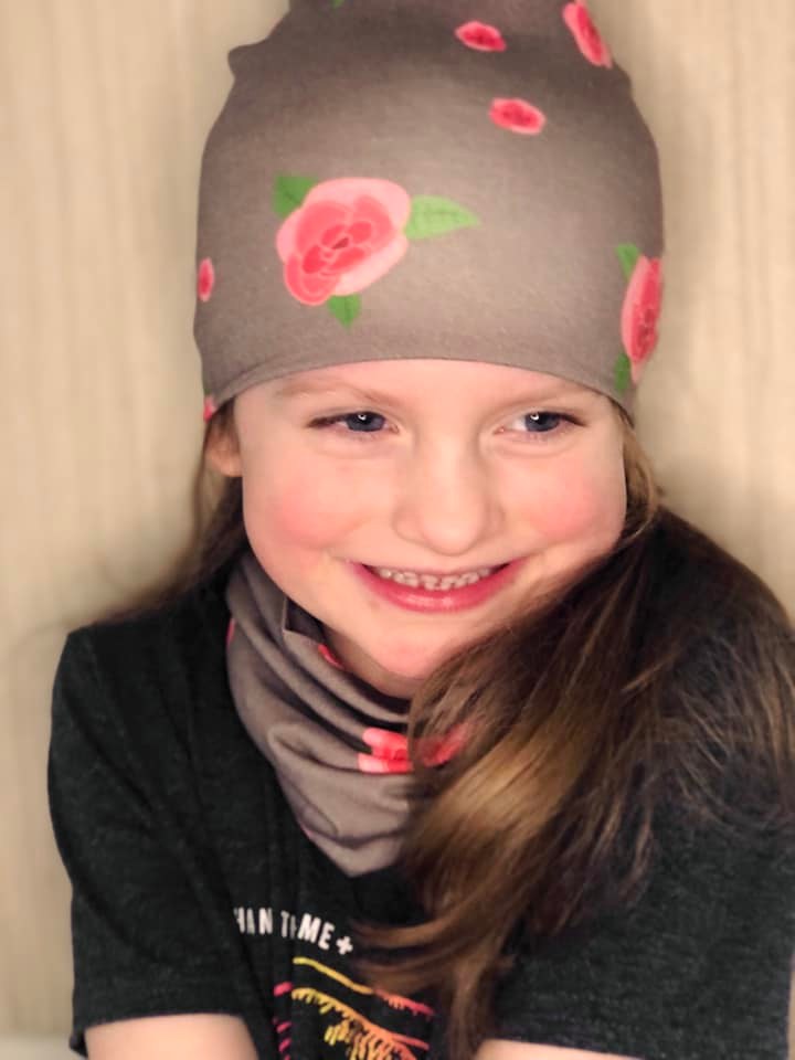 Roses organic cotton BooBeanie hat