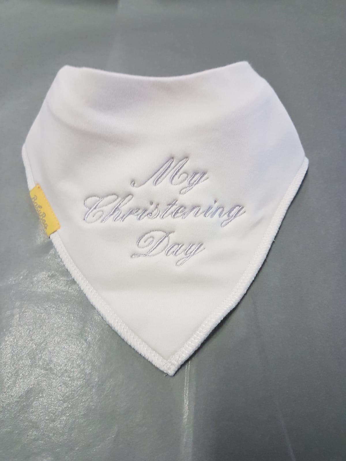 My Christening Day organic cotton Christening bib