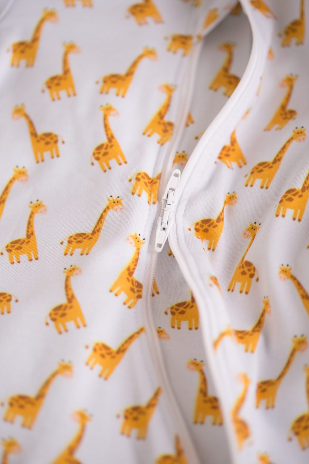 Giraffes organic cotton ZippyBoo suit