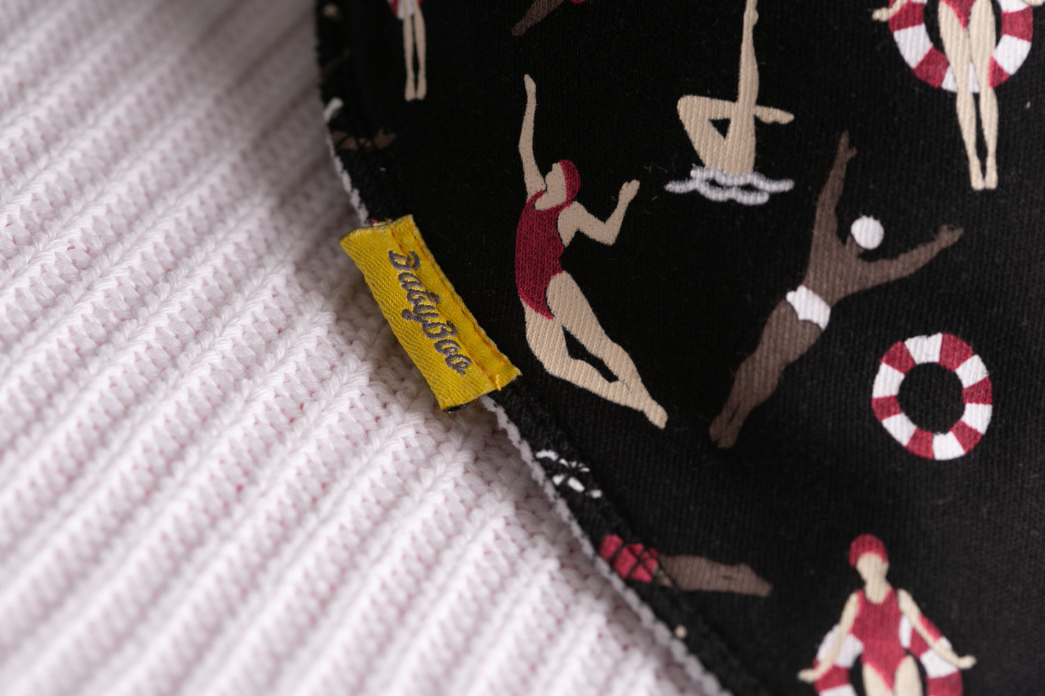 Swimmers organic cotton DribbleBoo bandana bib