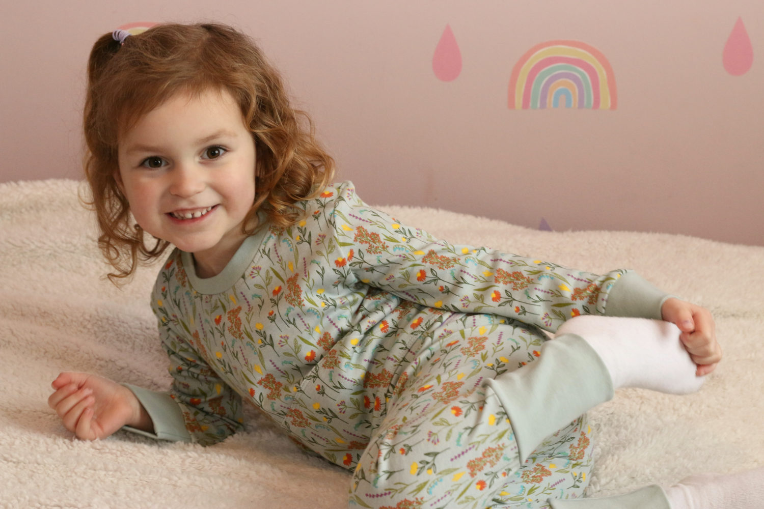 Wildflowers organic cotton loungewear set