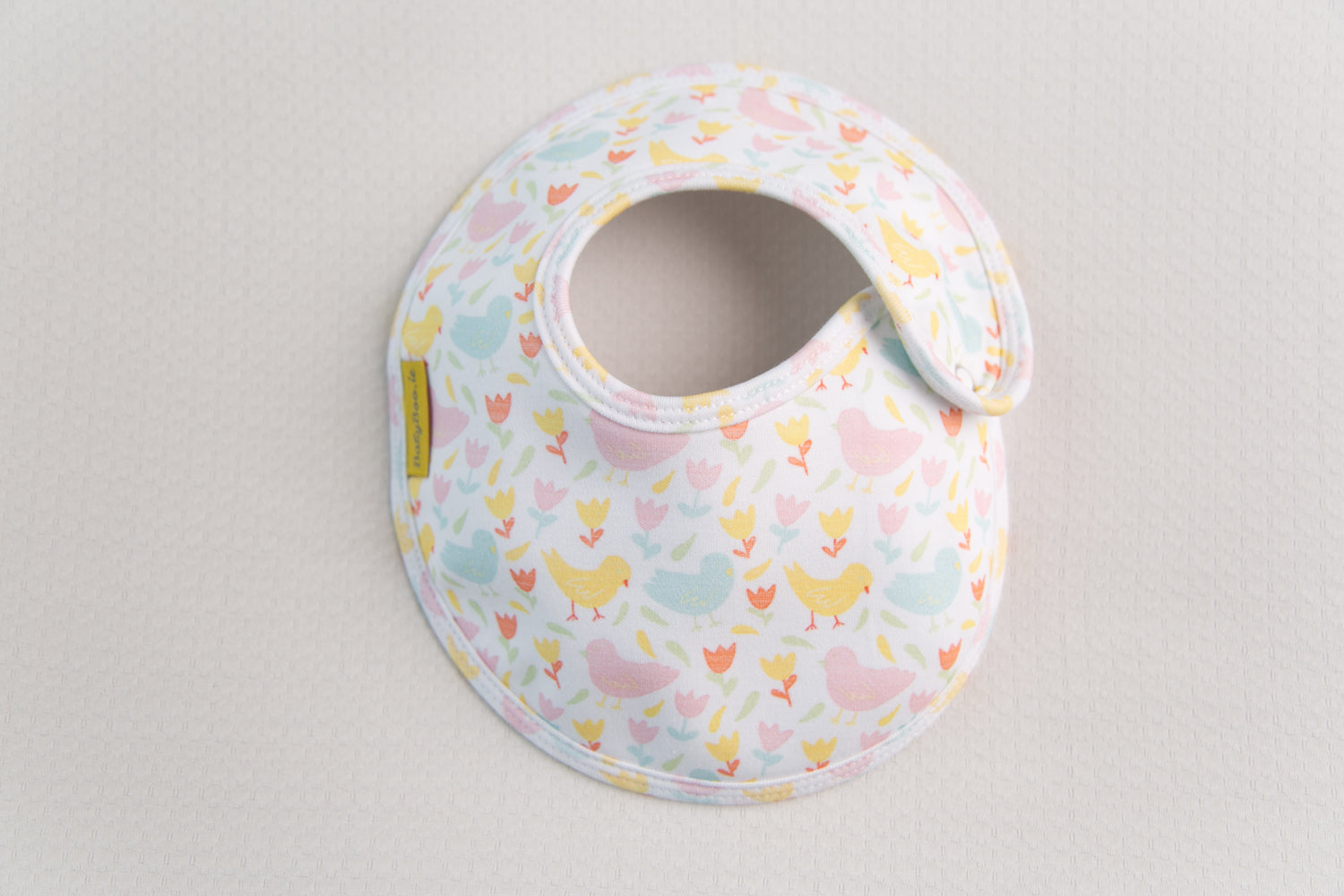 Spring chicks organic cotton LittleBoo baby bib