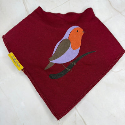 When robins appear organic cotton DribbleBoo bandana bib