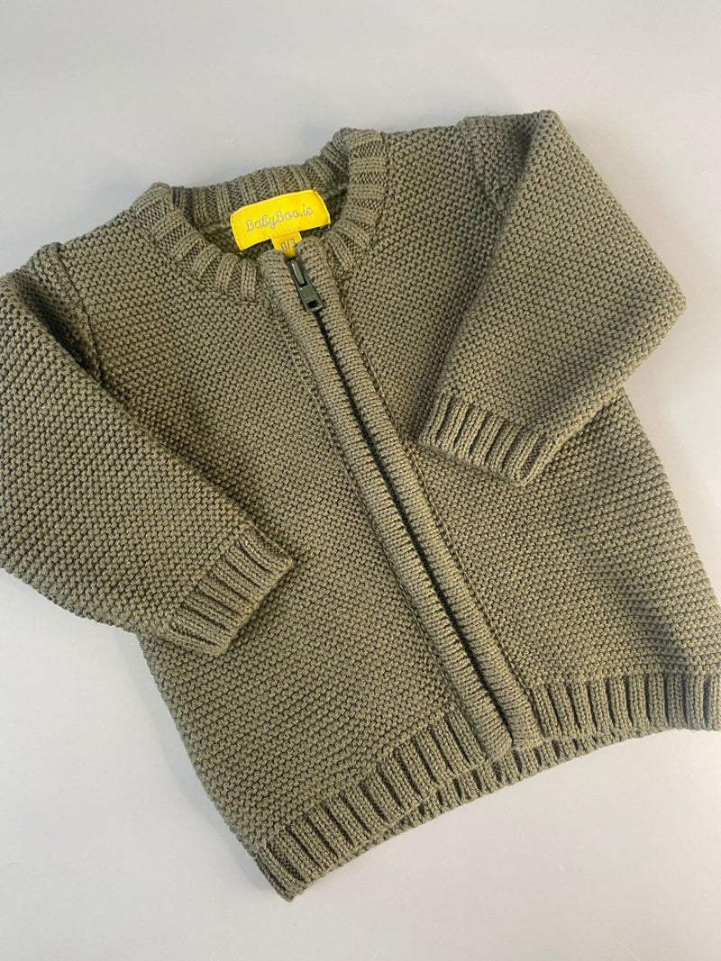 Cute Bunny Organic Cotton Zipped Cardigan