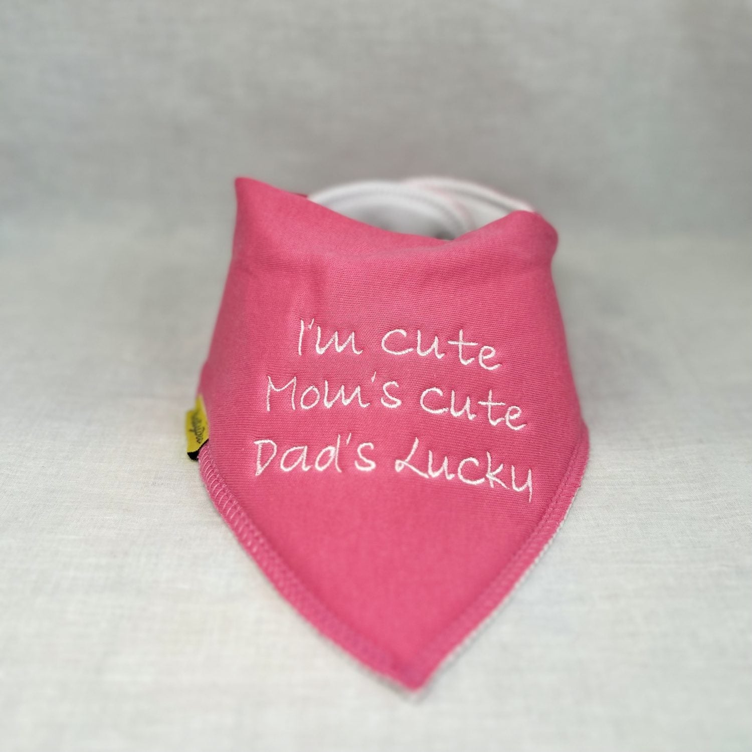 Dad's lucky organic cotton DribbleBoo bandana bib